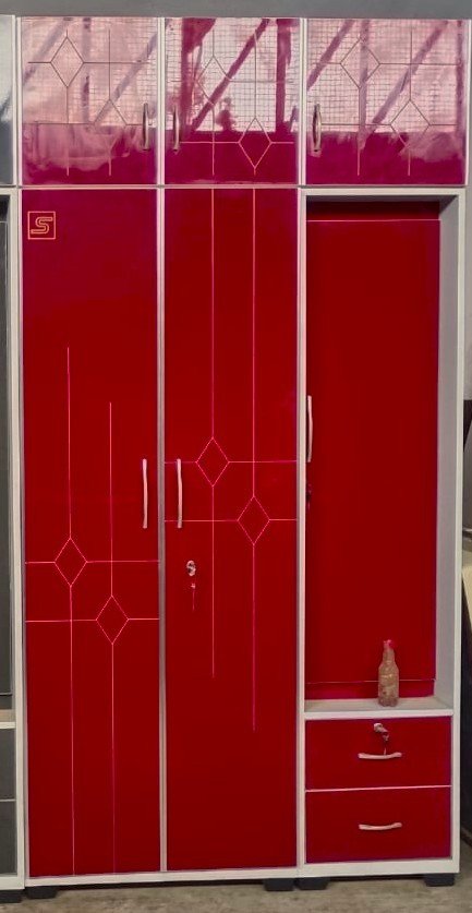SATES Designer 3 Door Wardrobe With Dressing
