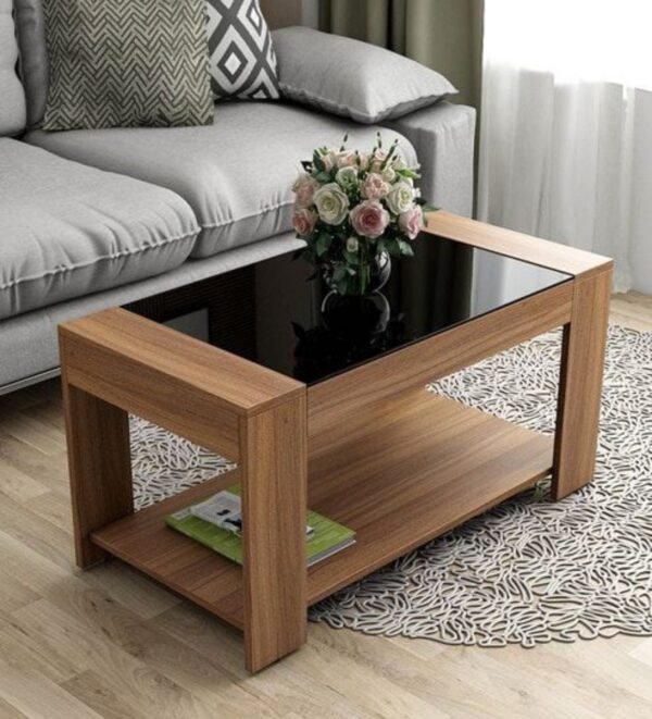 Sates Modern Glass-Top Center Table