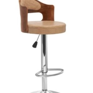 Sates Orbit Adjustable Bar Stool with Backrest