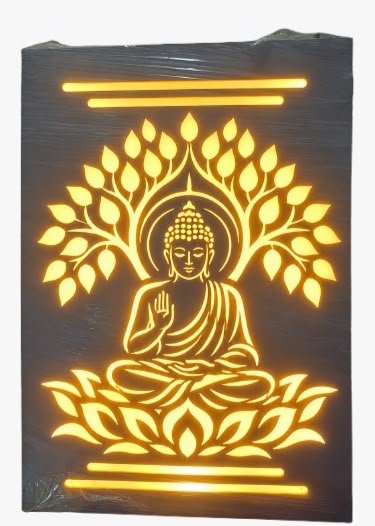 SATES Decorative LED Wall Panel – Buddha